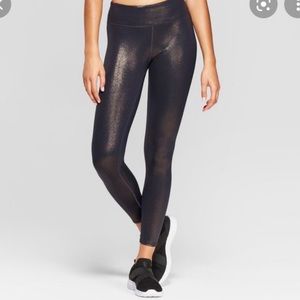 Iridescent Sparkly Workout Leggings